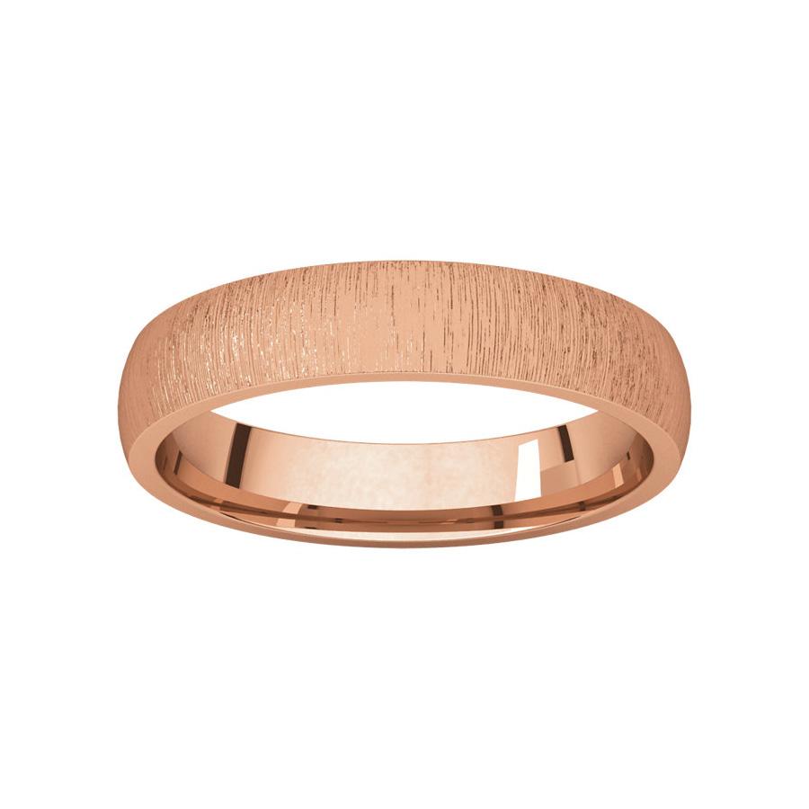 The Dome Comfort Fit (4mm) in rose gold