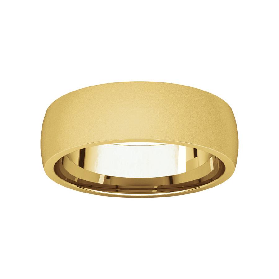 The Dome Comfort Fit (6mm) in yellow gold